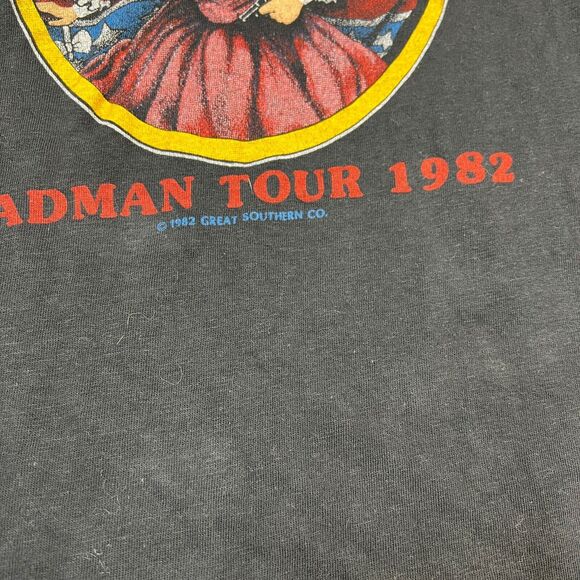 Vintage 1982 The Outlaws Badman Tour Double Sided Tee T-Shirt Black Adult XS - Picture 4 of 5